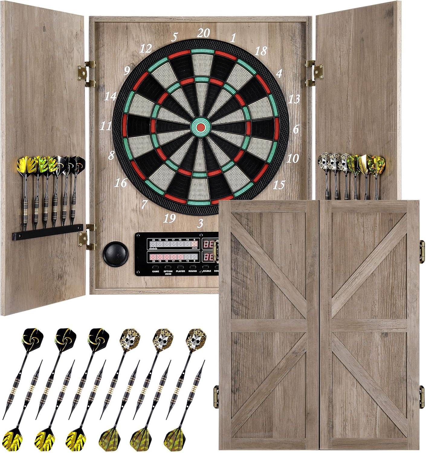 ^Electronic Dart Board, Decora - đánh giá và giá Electronic Dartboard Cabinet