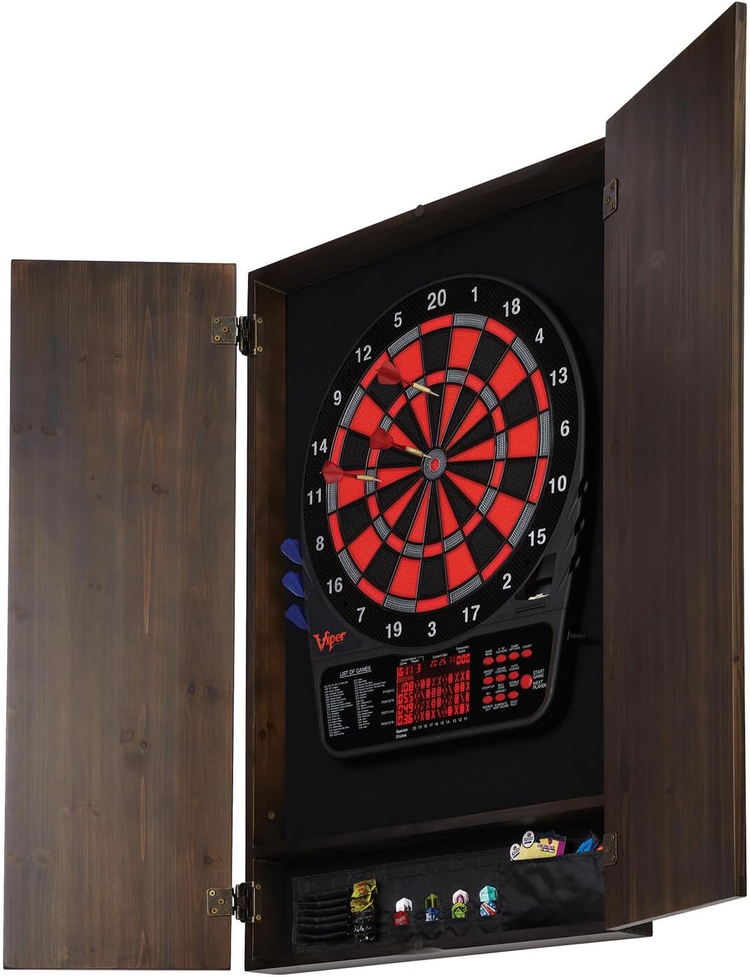 ^Viper Metropolitan Solid Wood - đánh giá và giá Electronic Dartboard Cabinet